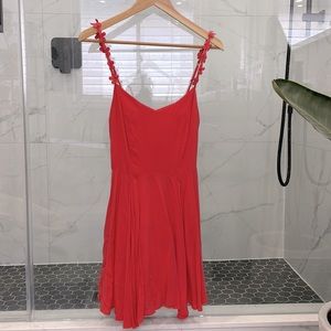 Coral sundress in size XS. Brand is KIMCHI BLUE.